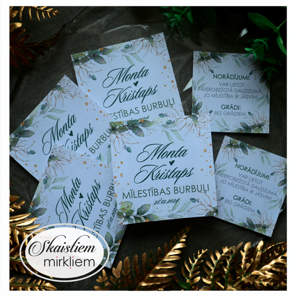 etiķetes šampanietim