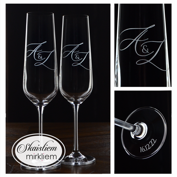 Elegants un minimālistisks gravējums ar lieliem iniciāļiem A un Z modernā stilā