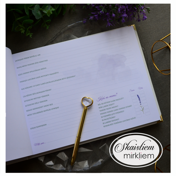 Viesu grāmatas anketas paraugs ar detalizētiem jautājumiem un vietu MINI foto